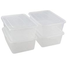 Clear Storage Container Tub - Large – organisemyspace