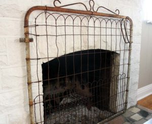 Turn a Gate Into a Fireplace Screen