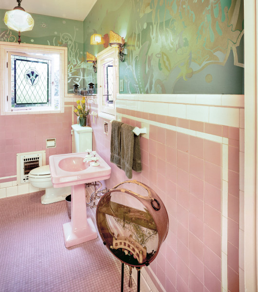 Mid Century Antique Brass Finish Bathroom Towel Bar